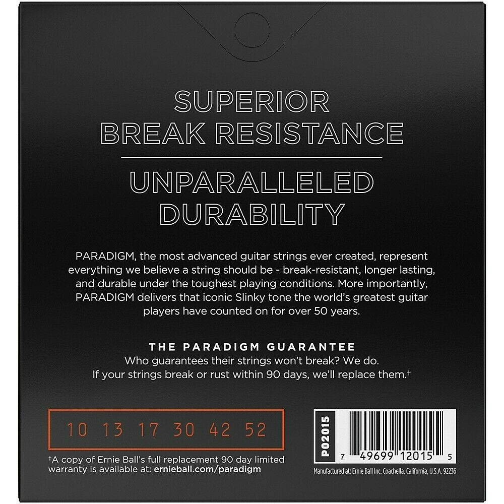 Ernie Ball 2 Pack- Paradigm Skinny Top Heavy Bottom Electric Guitar Strings Bundle