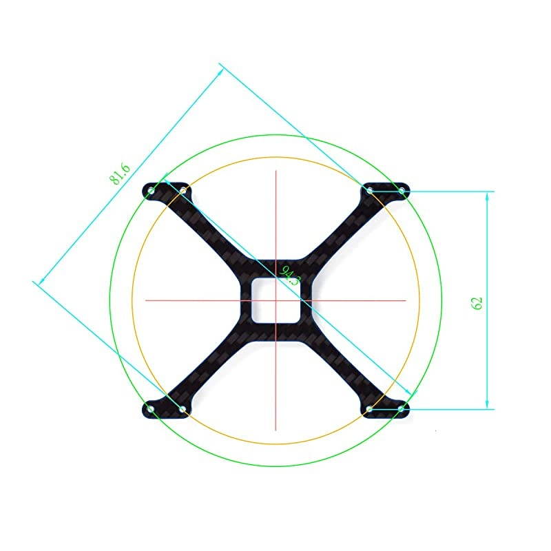Beta85X 4S Cine Whoop Frame Kit Black Frame Stiffener Brace of Carbon Fiber for 1105 Brushless Motor Beta85X Cine Whoop Drone