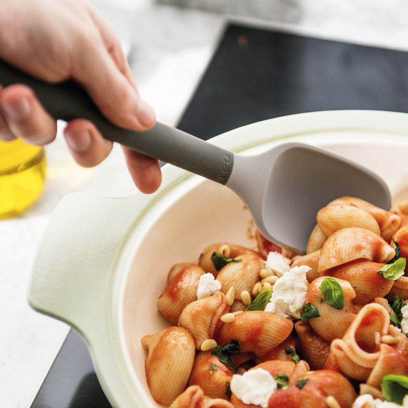 BergHOFF Leo 12.75" Silicone Serving Spoon, Gray