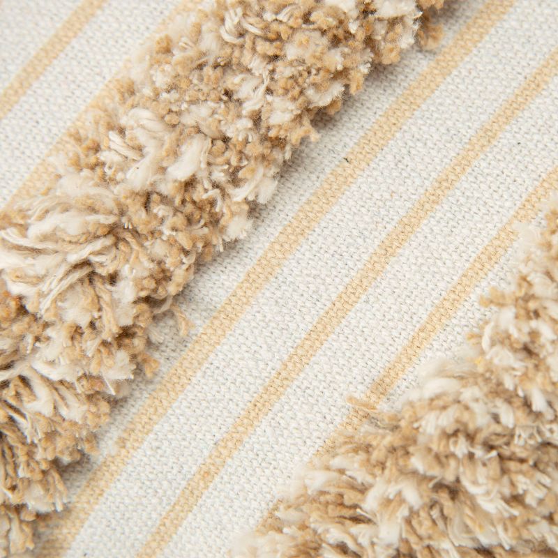 Striped Throw Pillow Cover Beige - Donny Osmond Home