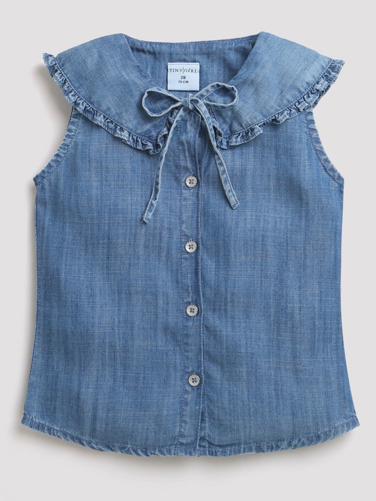 Tiny Girl Blue Regular Fit Top