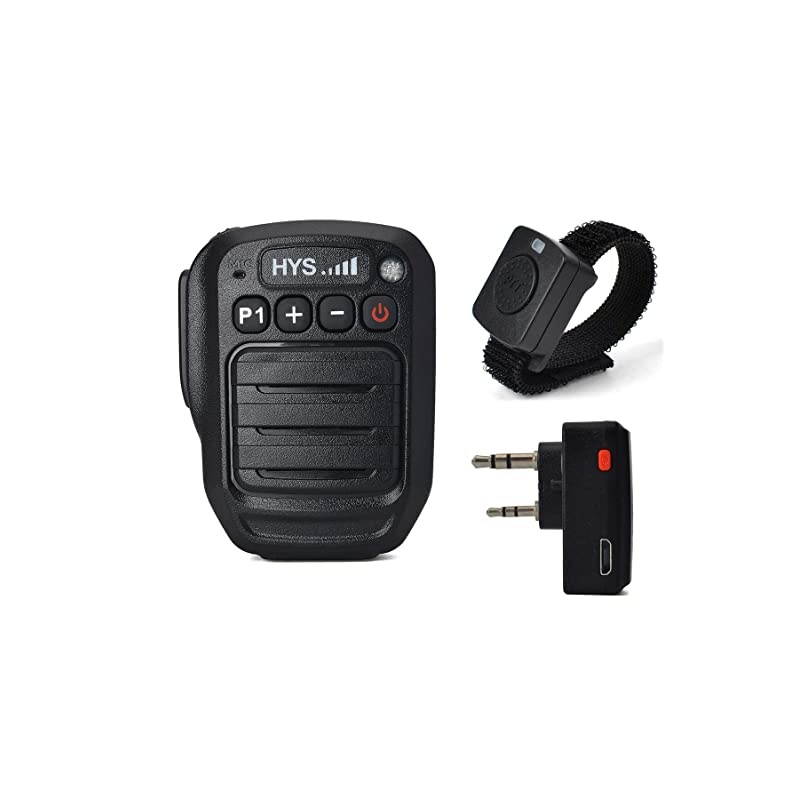 Walkie Talkies Bluetooth Wireless Mic 2 Pin Shoulder Speaker Mic for Baofeng UV-5R 5RA 5RB 5RC Kenwood TK-2400 Retevis RT21 RT22 RT27 Two-Way Radio