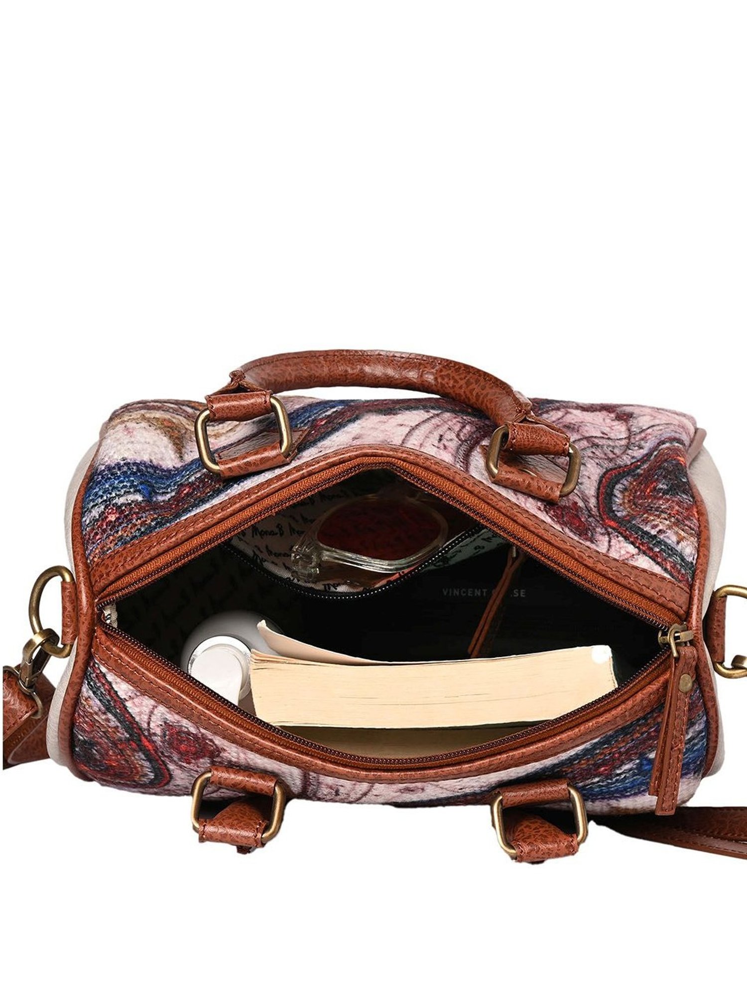 Mona B Astro Multicolor Printed Small Handbag