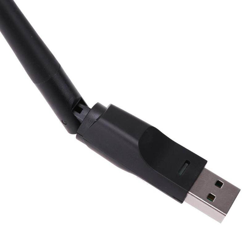 1 pcs WiFi Adapter 150Mbps 2dBi Antenna PC Laptop USB Wi Fi Receiver 802.11b/n/g High Gain Ethernet Wireless Network Card