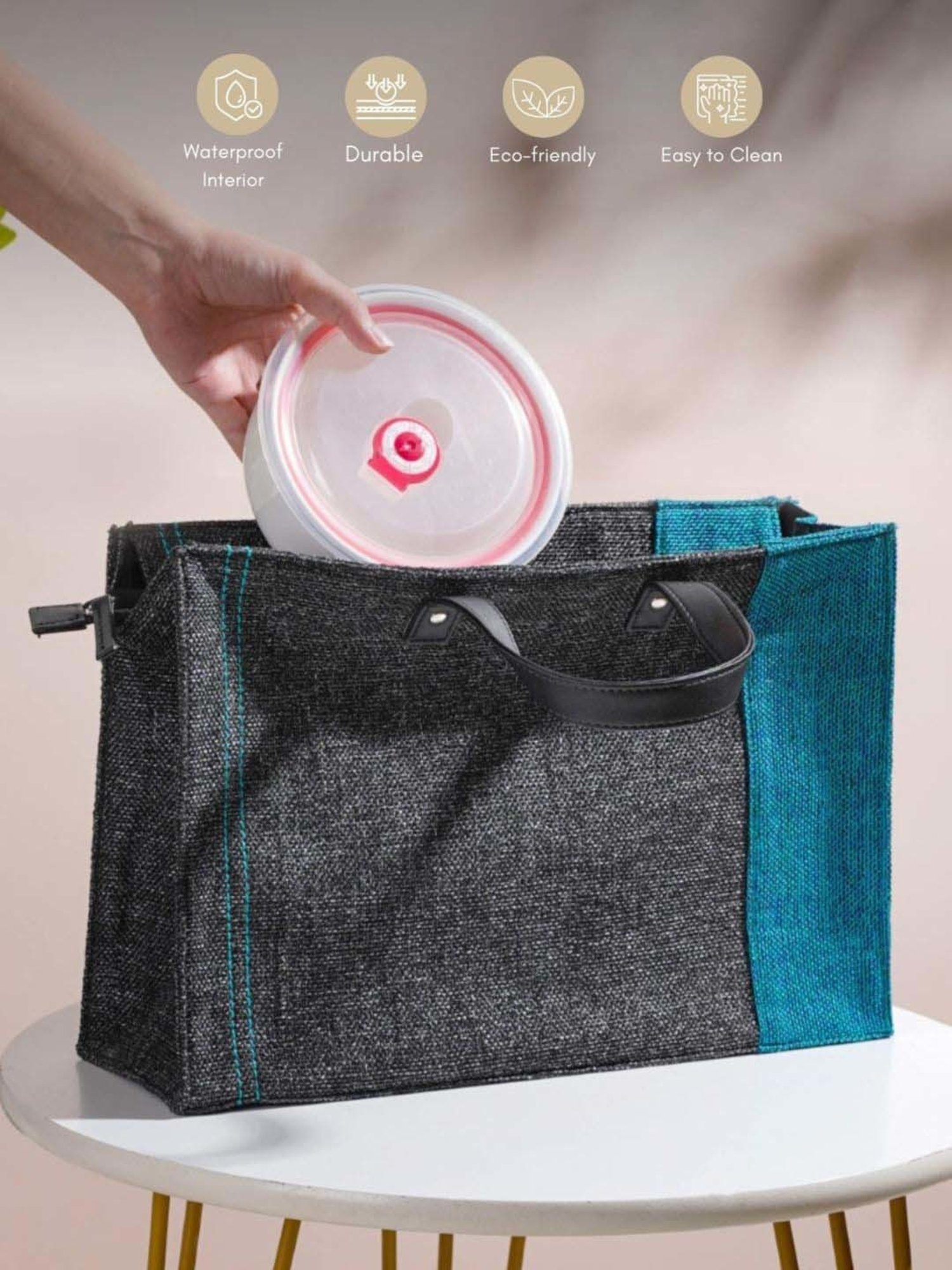 Milton Red Stainless Steel Small Tiffin Box - Set of 2