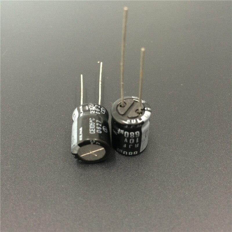 10pcs 680uF 10V Japan ELNA RJF Series 10x12.5mm Super Low Impedance High Reliability 10V680uF Audio Capacitor