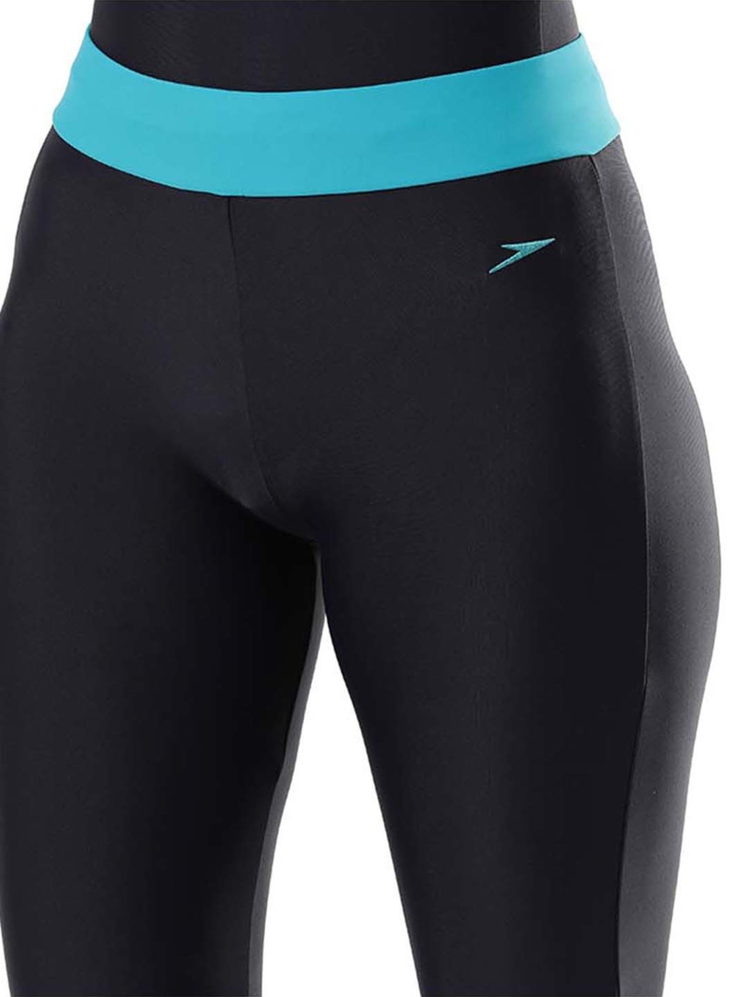 Speedo Navy Self Pattern Swim Leggings