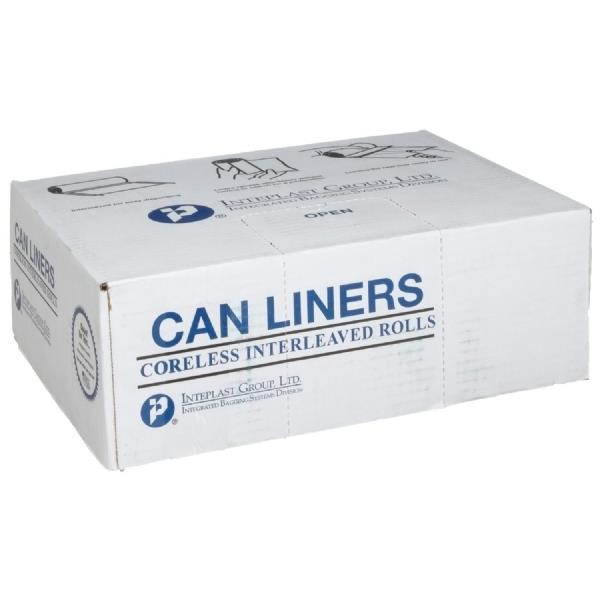 Inteplast Group S434816N Commercial Can Liners, 55-60gal, 43 x 48, 16 Microns, Natural, 200/Carton, 1 Carton