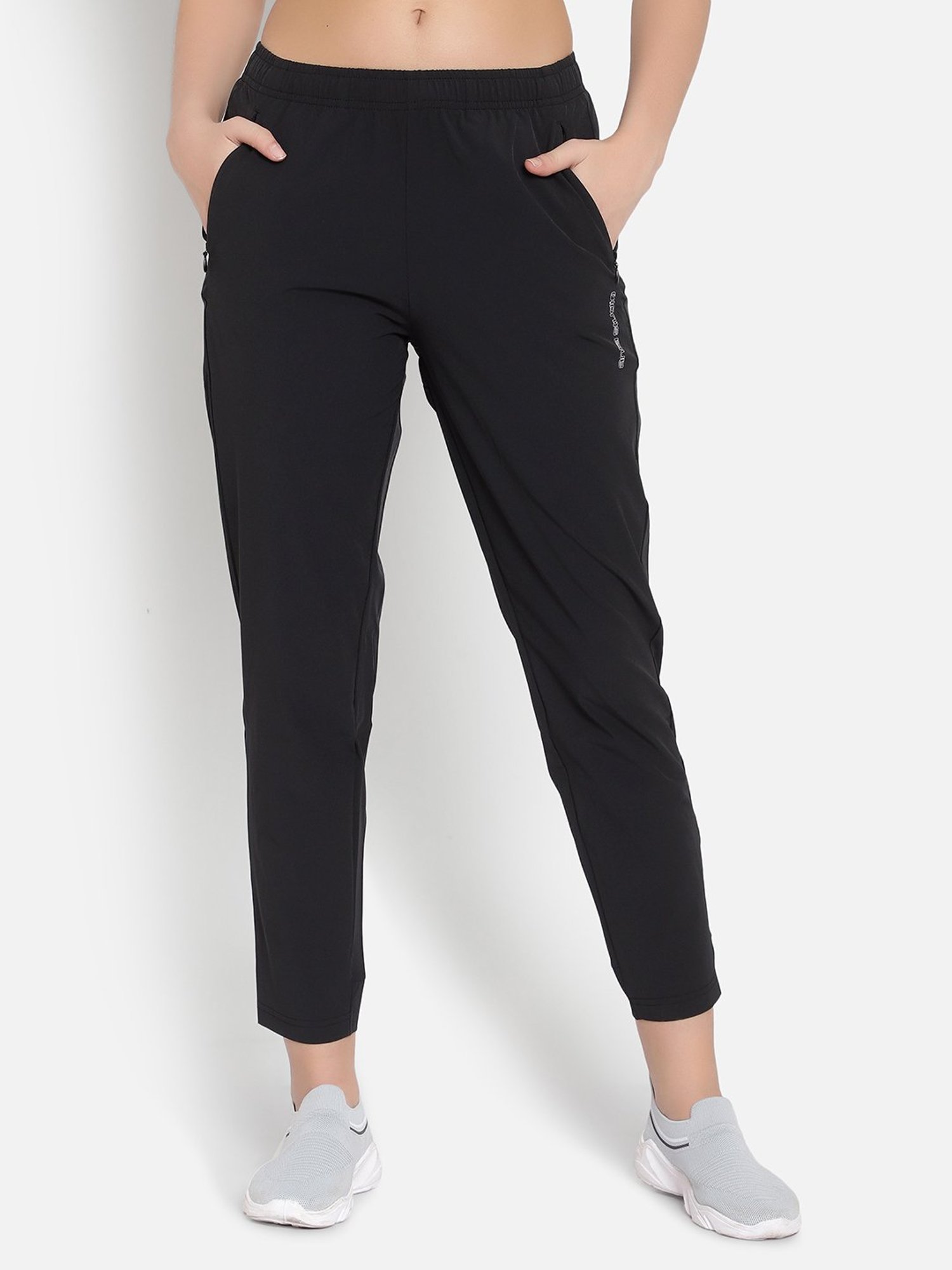 Anta Black Mid Rise Pants