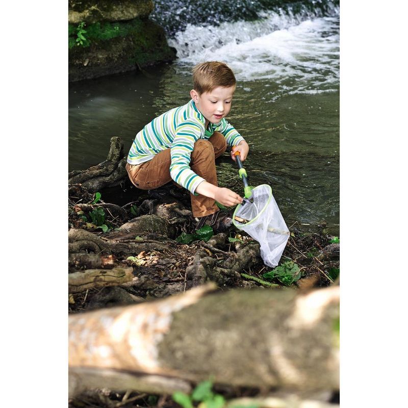 HABA Terra Kids - Scoop Net with Sturdy Adjustable Handle - Great for Land & Water