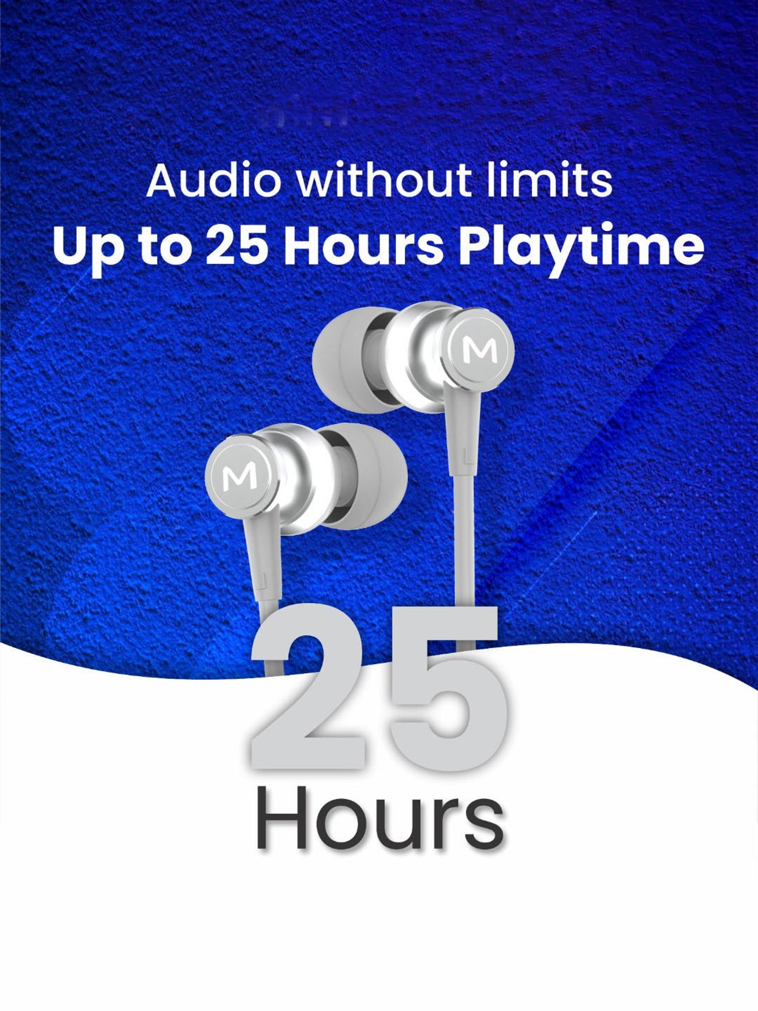 Maxx NX151 Pro In Ear Bluetooth Neckband with Upto 25 Hours Playtime & Fast Charging (Silver)