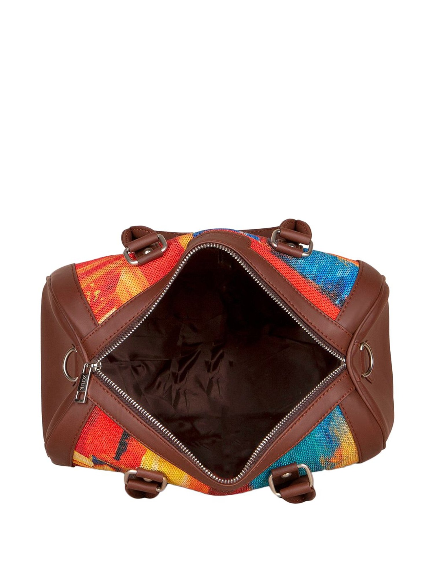 ZOUK Multicolor Printed Medium Handbag