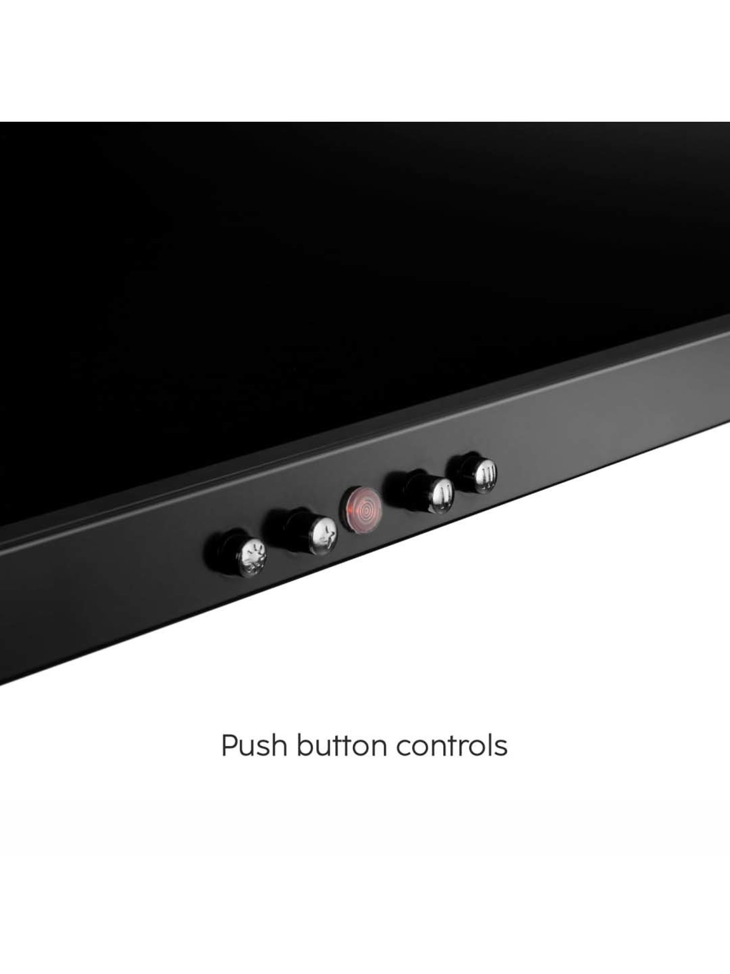 Glen CH6050INBLK60BF 1100CMH 60cm Wall Mounted Chimney (Black)