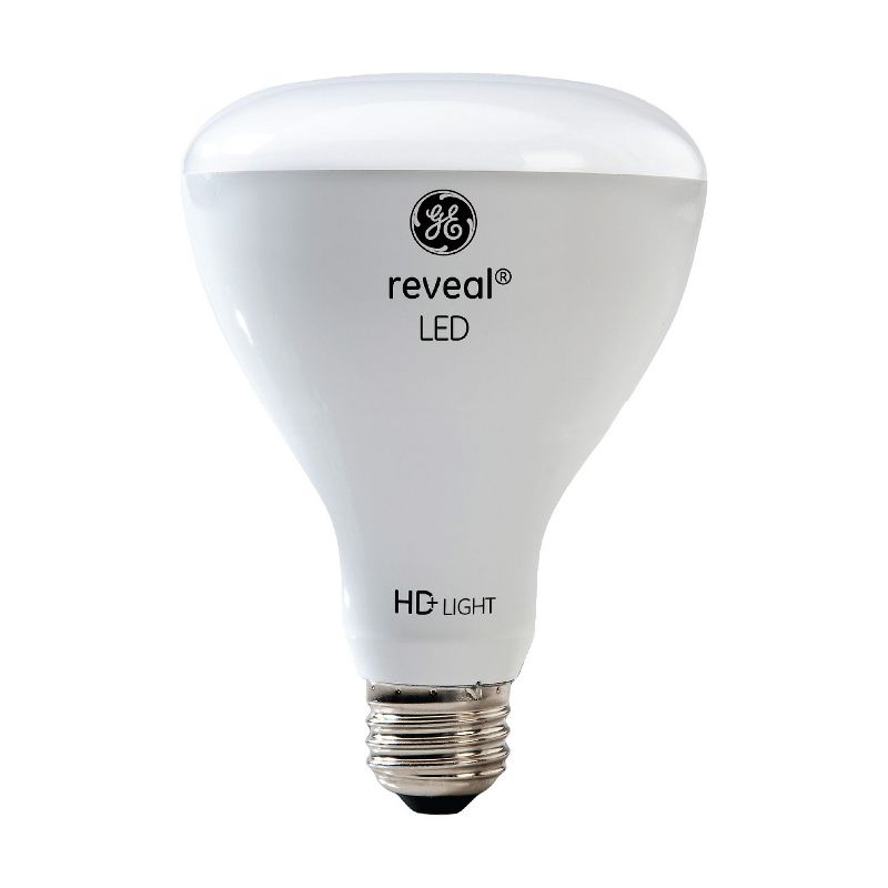 General Electric 2pk 65W BR30 LED Light Bulb Radiant White