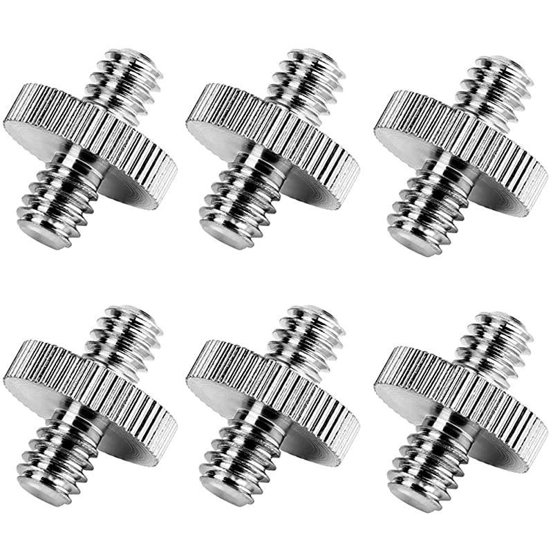 Pack International Standard 14quot20 Male to 14quot20 Male Threaded Tripod Screw Adapter Standard Tripod Mounting Thread Camera Screw Adapter ConverterPrecision Made