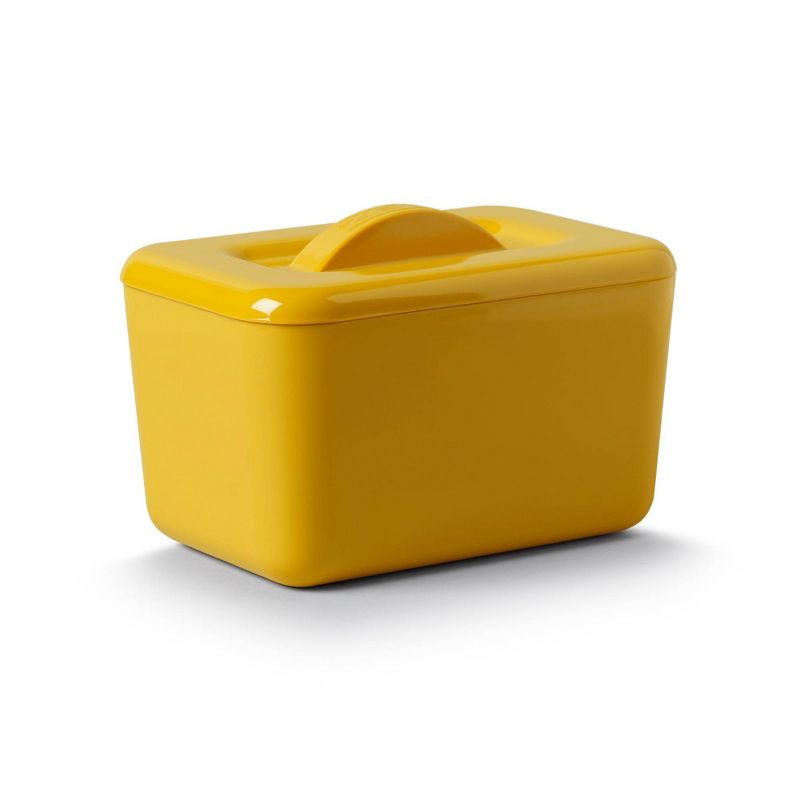 Zeal Melamine Double Walled Insulated Butter Dish Mustard