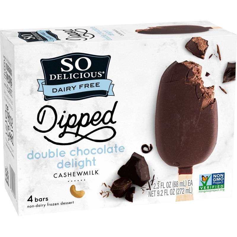 So Delicious Dairy Free Double Chocolate Frozen Dessert Bar - 2.3oz