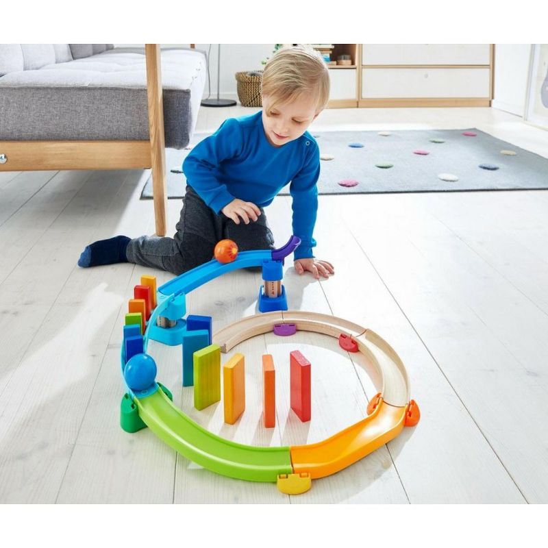 HABA Kulllerbu Kringel Domino Playset - 33 Piece Ball Track Starter Set