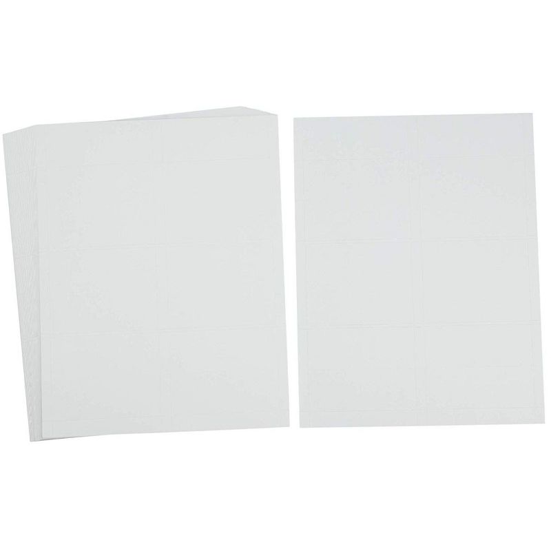 Sustainable Greetings 200-Count White Printable Mini Blank Seating Tent Table Number Signs Place Cards, 2 x 3.5 in