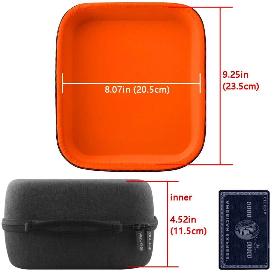 Geekria UltraShell Gaming Headset Case for Razer ManO'War 7.1, Sennheiser GSP 600, 500, PC 373D, ASTRO A20, A10, Sony PlayStation Gold, Platinum Headset and More - Headset Hard Shell Travel Bag