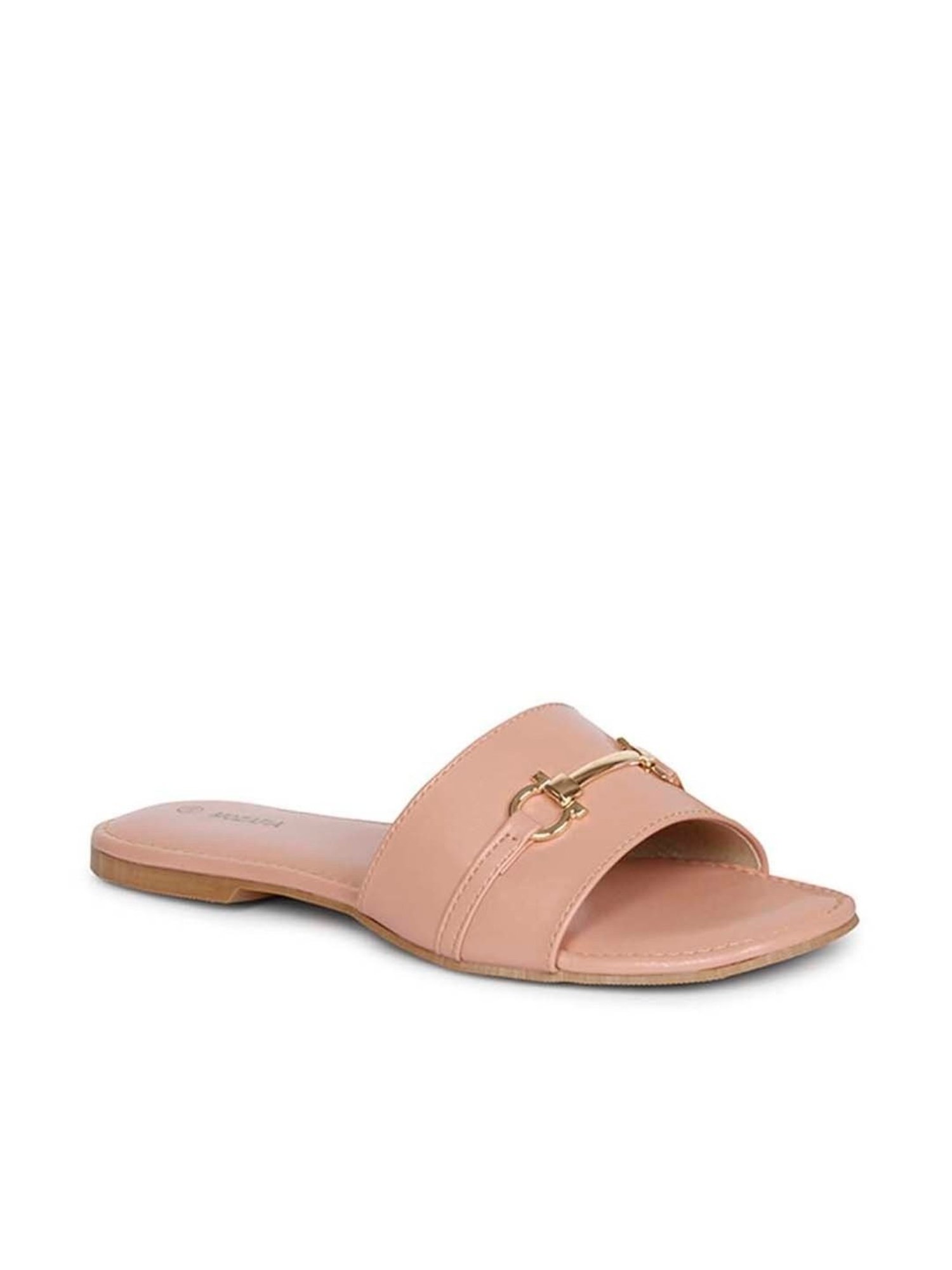 Mozafia Women's Peach Casual Sandals