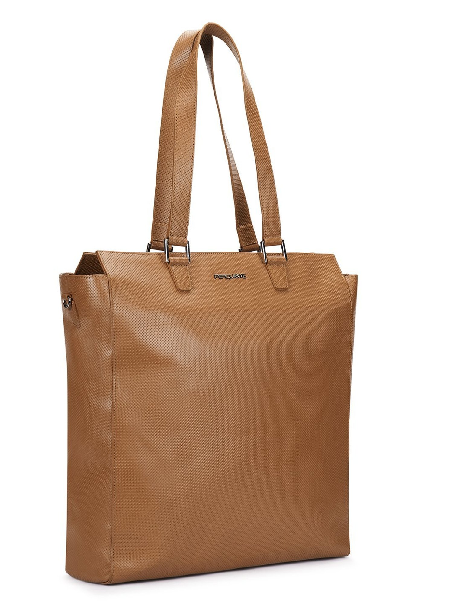 PERQUISITE THE GRACE Brown Solid Medium Tote Handbag