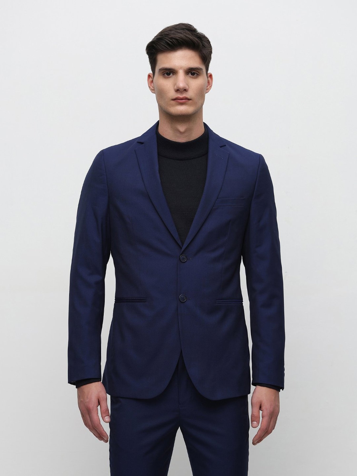 Vastramay Black Regular Fit Blazer