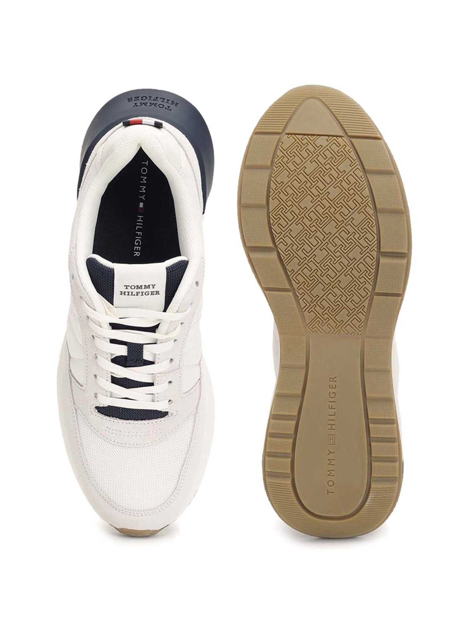Tommy Hilfiger Men's White Casual Sneakers