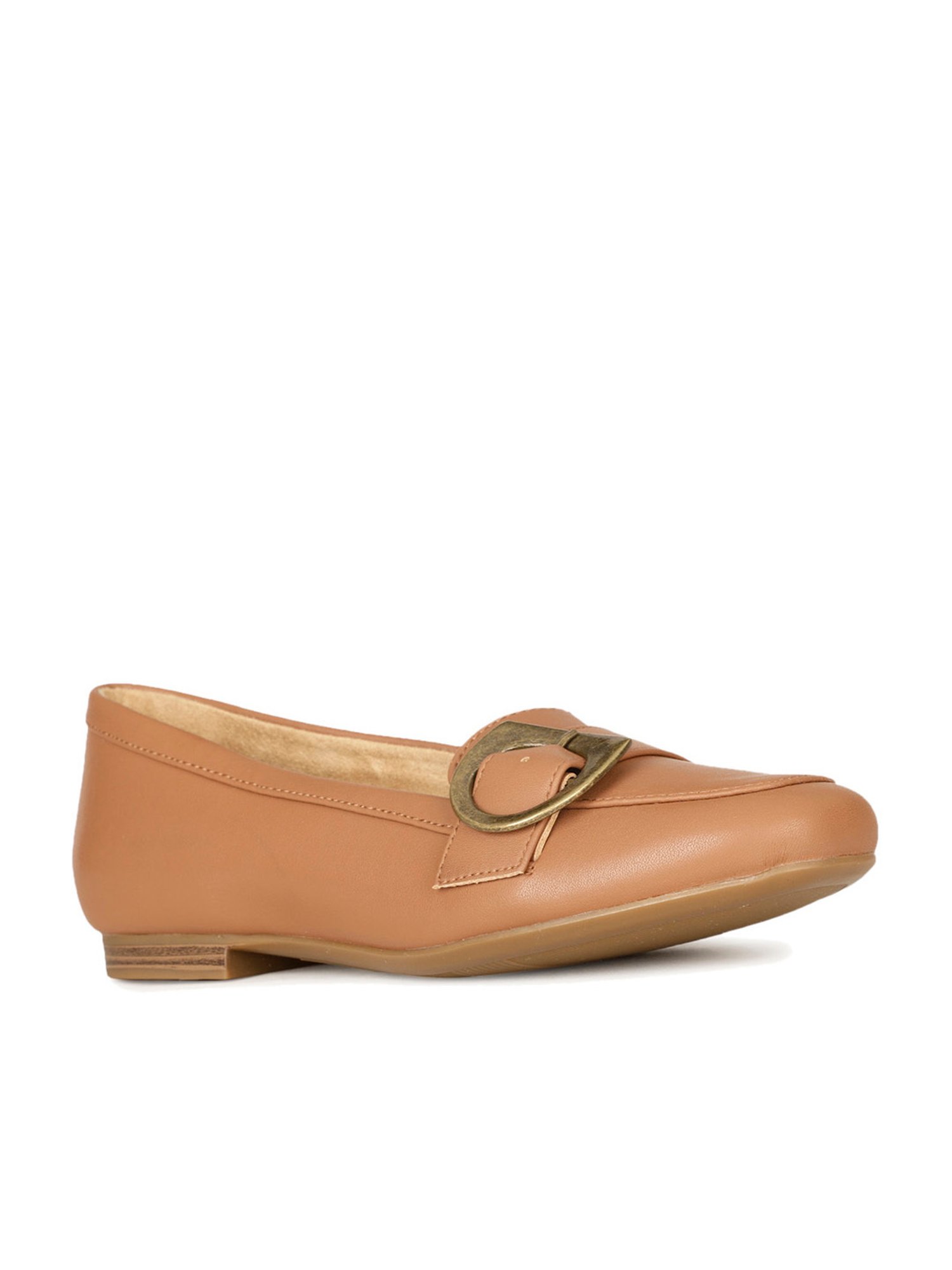Naturalizer by Bata Women's KAYDEN-MOC Tan Flat Ballets