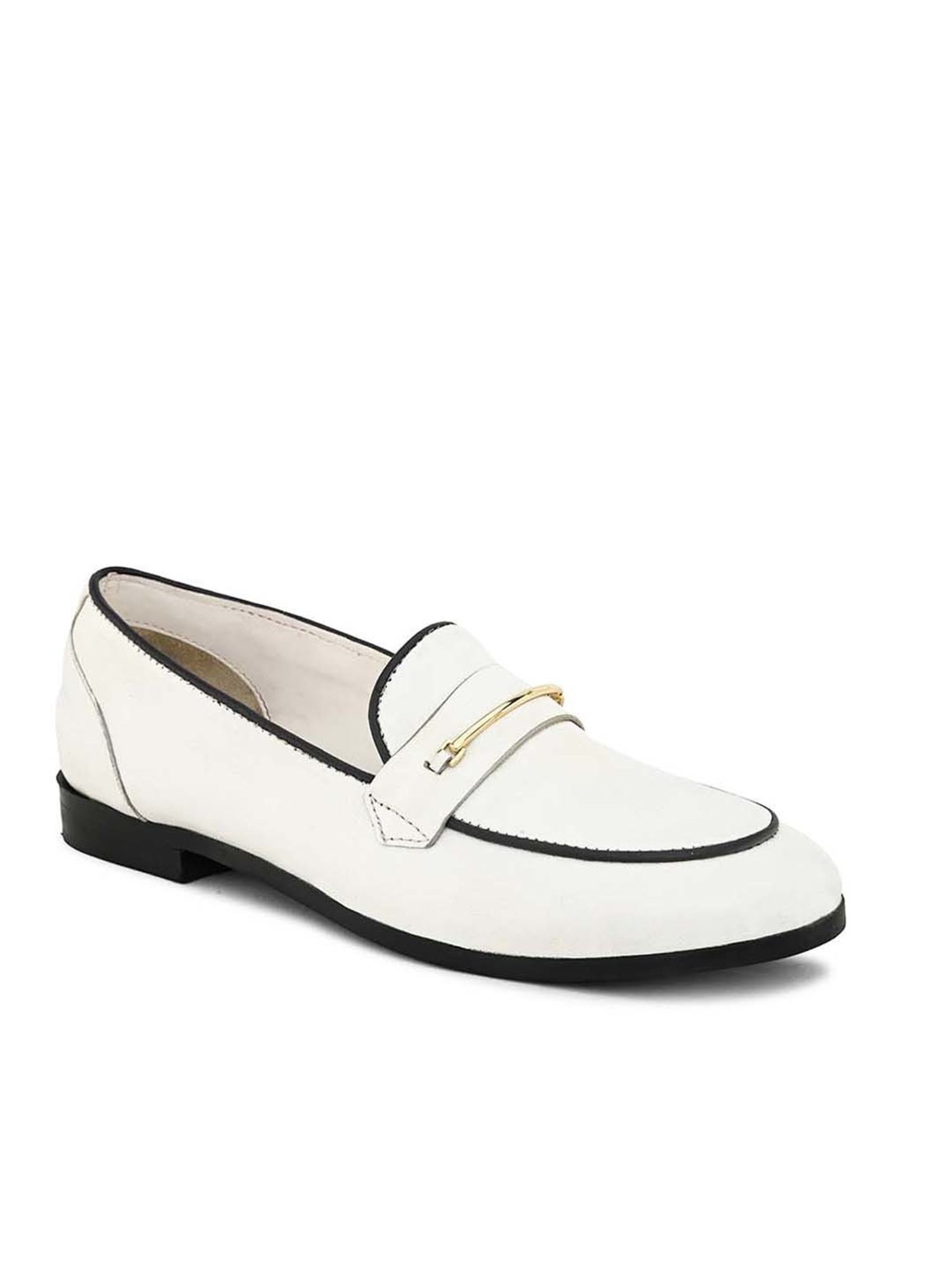 Carlo Romano Women's White Casual Loafers