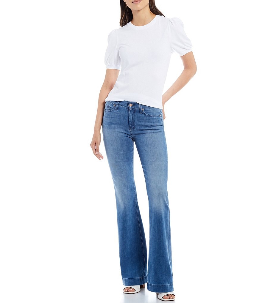 7 for all mankind Dojo Released Hem Wide Leg Flare Jean