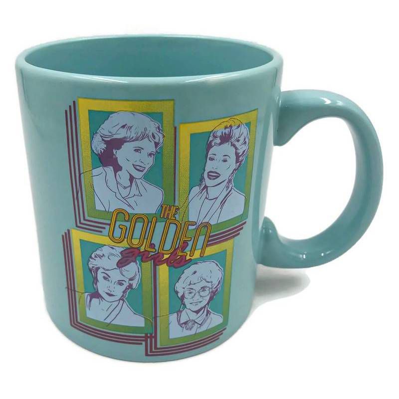 Golden Girls 20oz Ceramic Retro Squares Mug  - Silver Buffalo