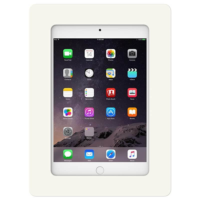 White OnWall Tablet Mount Compatible with iPad Mini 4 amp 5
