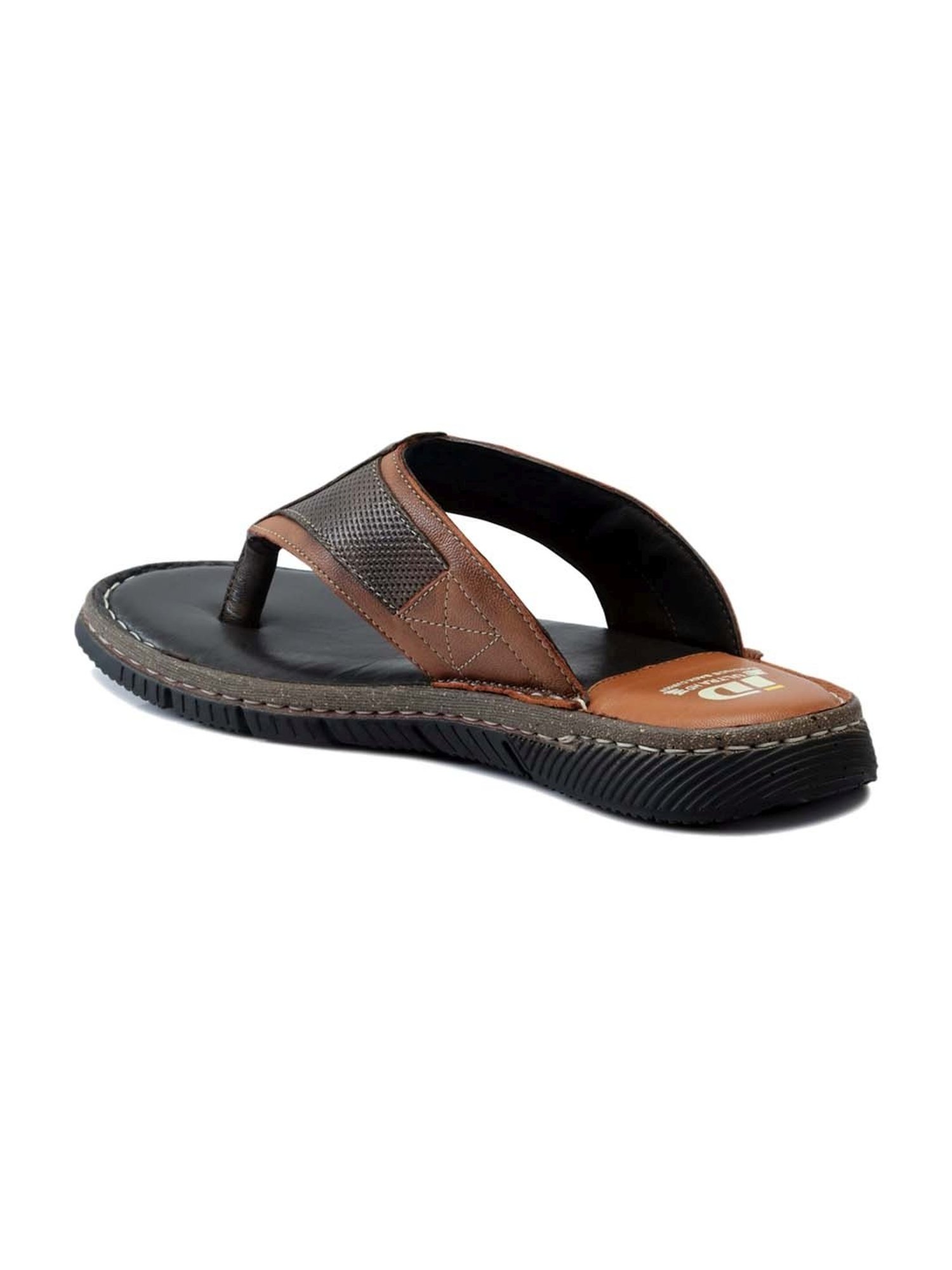ID Men's Tan Thong Sandals
