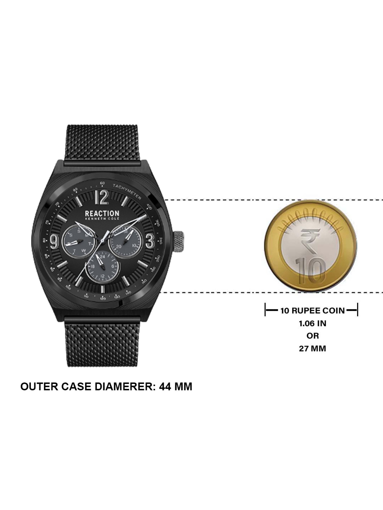 Reaction Kenneth Cole KRWGK2192401 Carl Multifunction Watch for Men