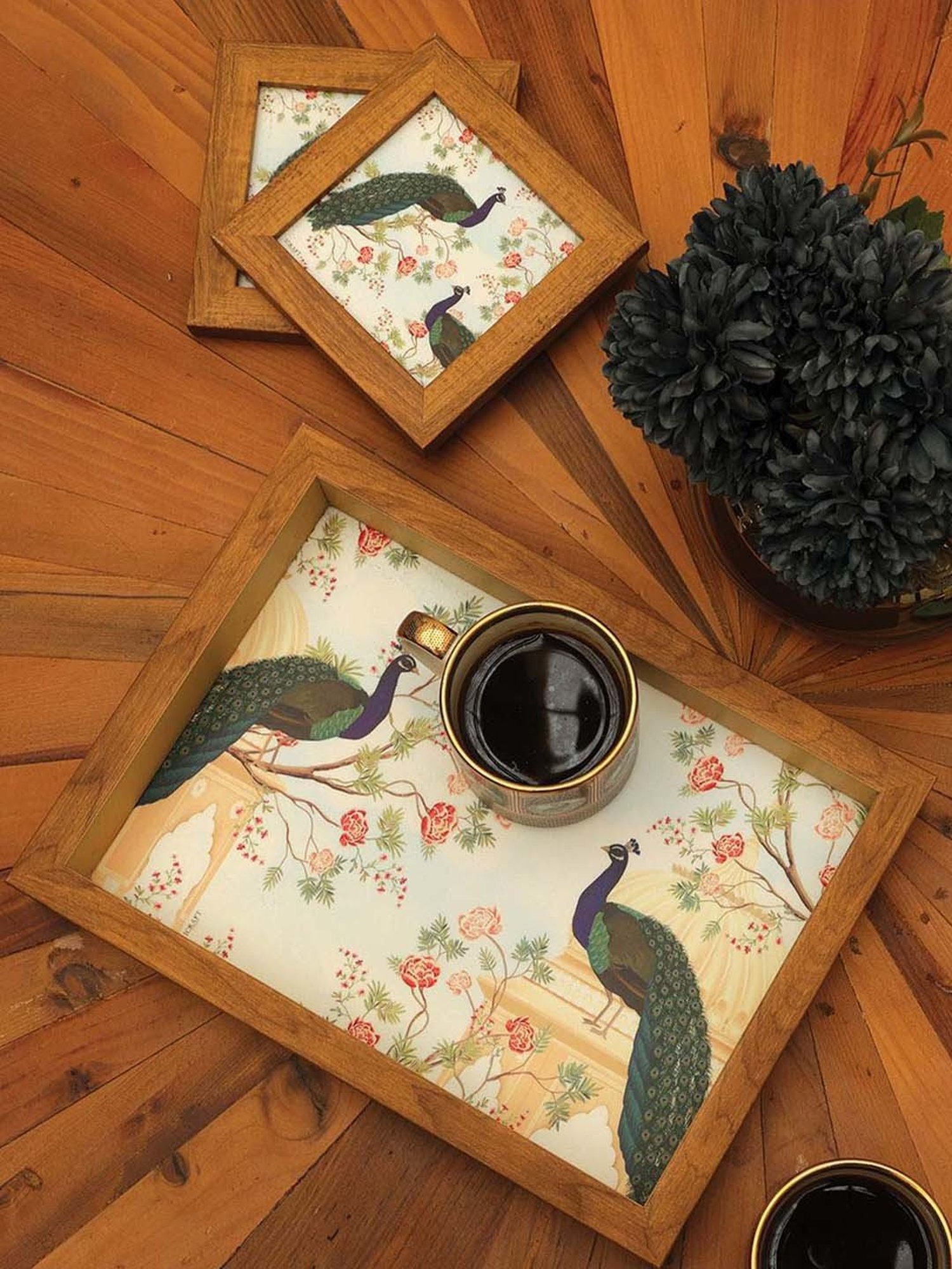 ICRAFT Multicolor Mdf Mor Series Tray