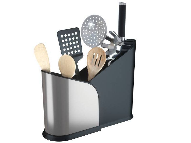 Plastic Furlo Expanding Utensil Holder Black - Umbra