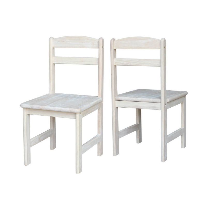 Set of 2 Juvenile Chairs Wood - International Concepts