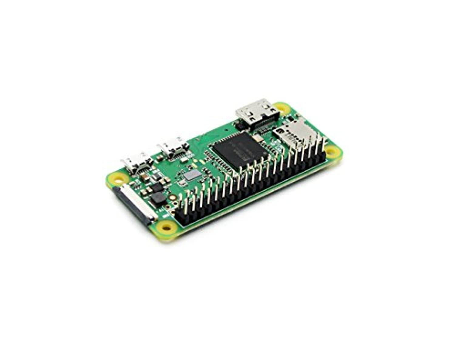 Waveshare Raspberry Pi Zero WH The Low-Cost Pared-Down Pi with Built-in WiFi and Bluetooth Pre-soldered GPIO Headers (RaspberryPiZeroWH)