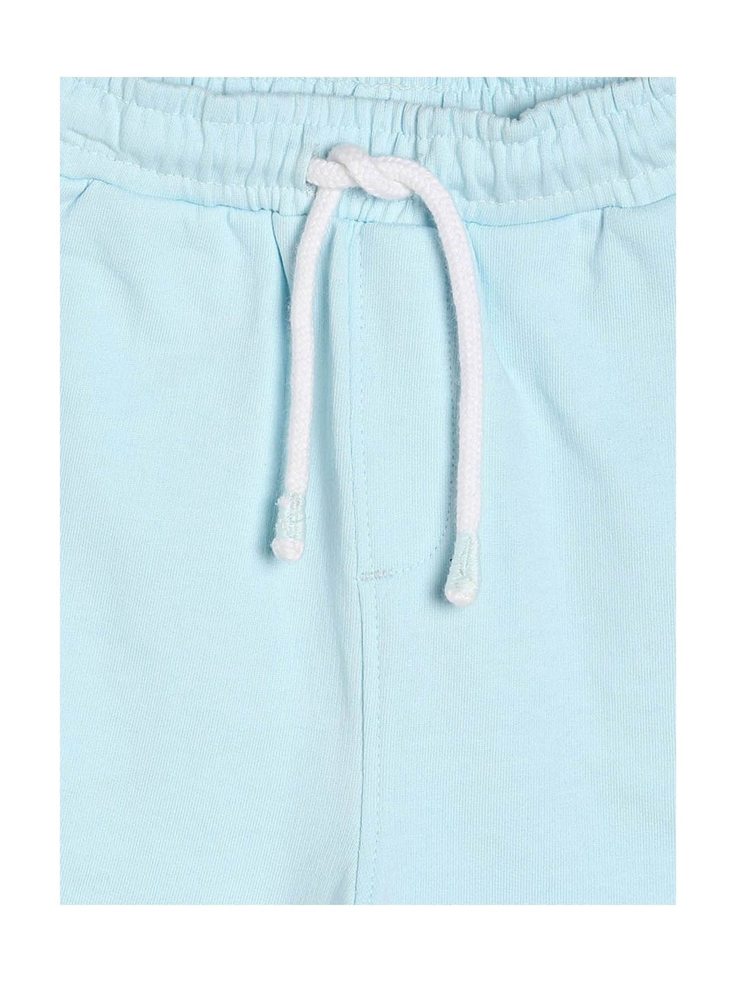 MINIKLUB Kids Light Blue Solid Shorts
