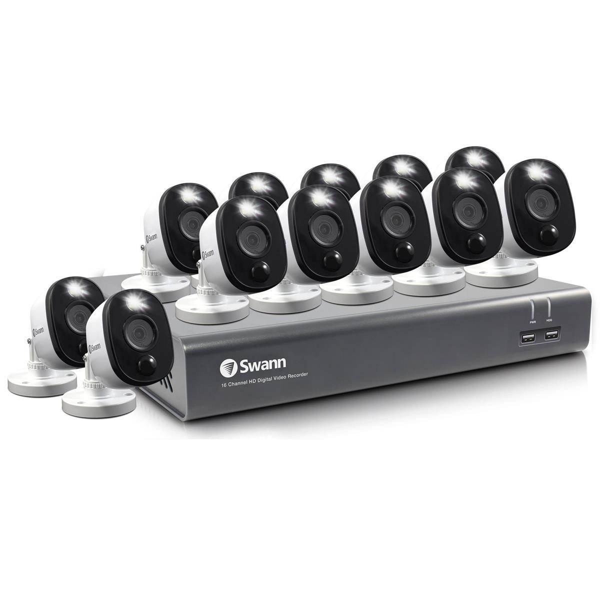 12 Camera 16 Channel 1080p Full HD DVR Security System