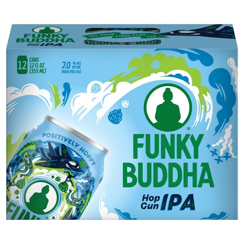 Funky Buddha Hop Gun IPA Beer - 12pk/12 fl oz Cans
