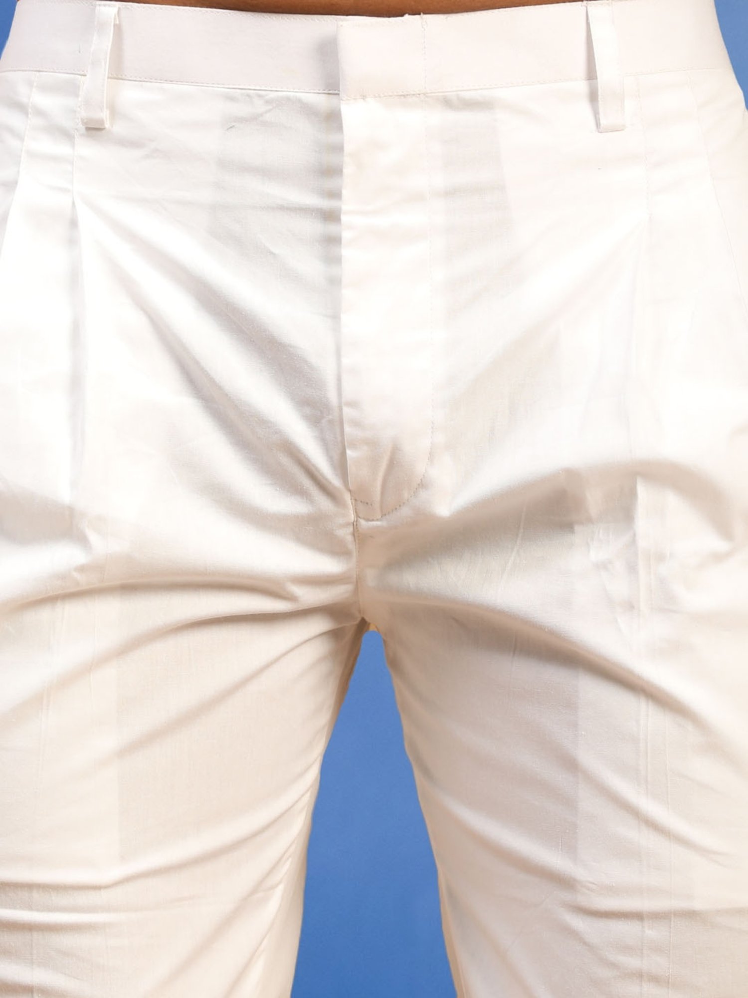 Vastramay Green & White Cotton Regular Fit Striped Kurta Bottom Set