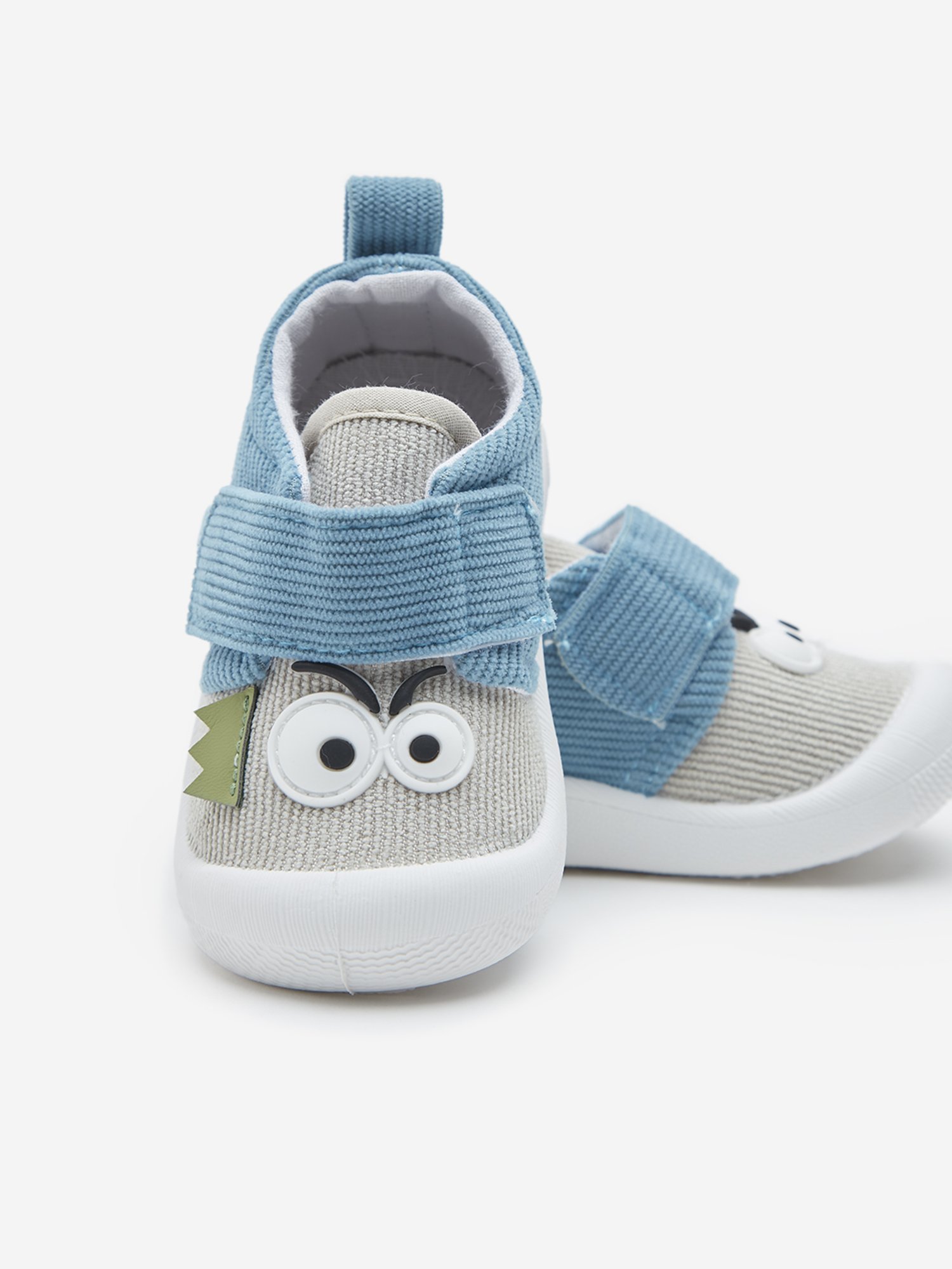 Yellow by Westside Dusty Blue Colour-Blocked Velcro Shoes