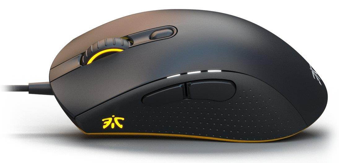 Fnatic Flick 2 Pro Gaming Esports Mouse (Pixart Optical Sensor with 12,000 CPI, 6 Buttons, Mechanical Mouse Switches, Multi-Color RGB Backlit, Ambidextrous) - Black