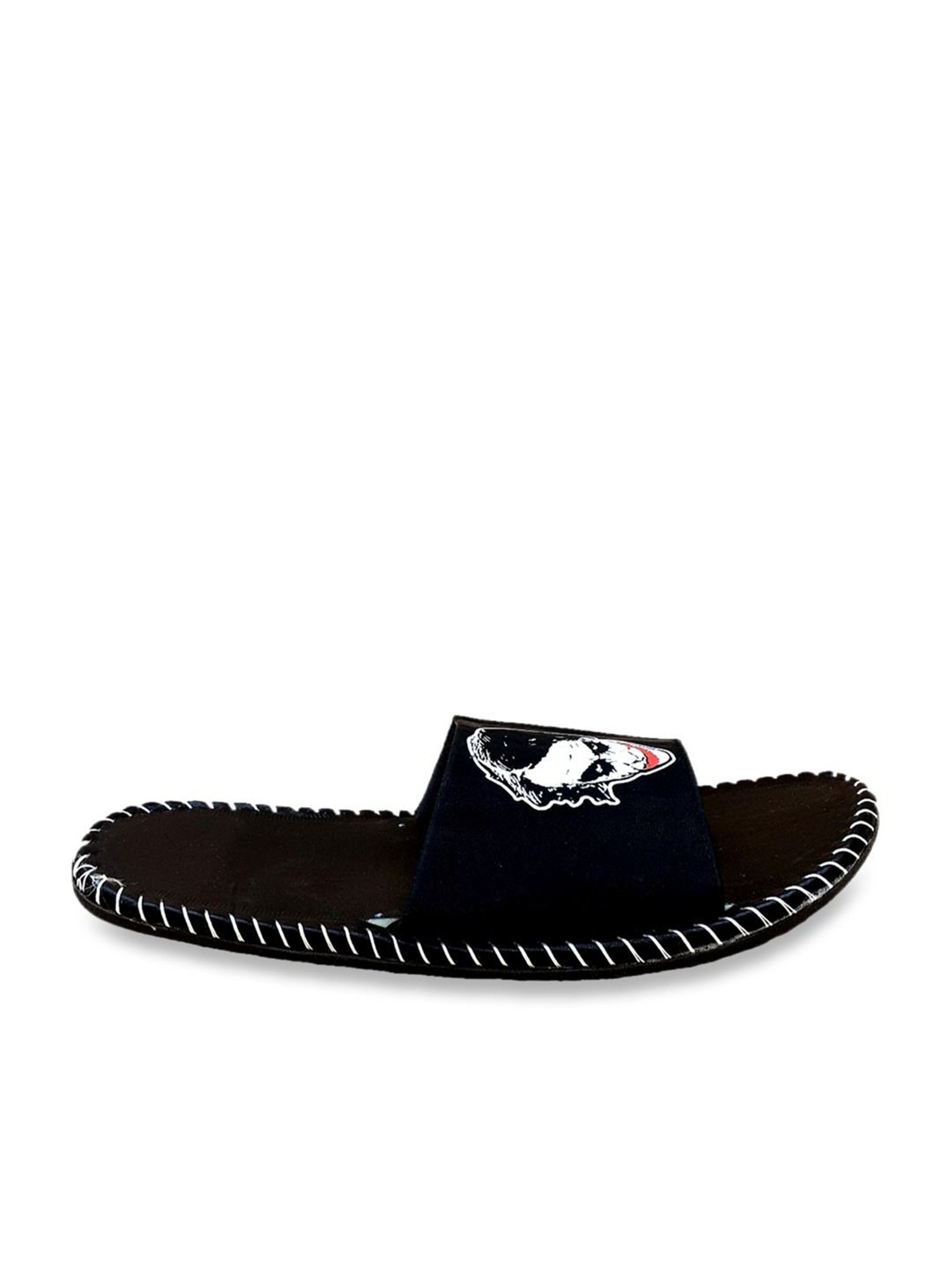 Pampy Angel Men's Jet Black Casual Slides