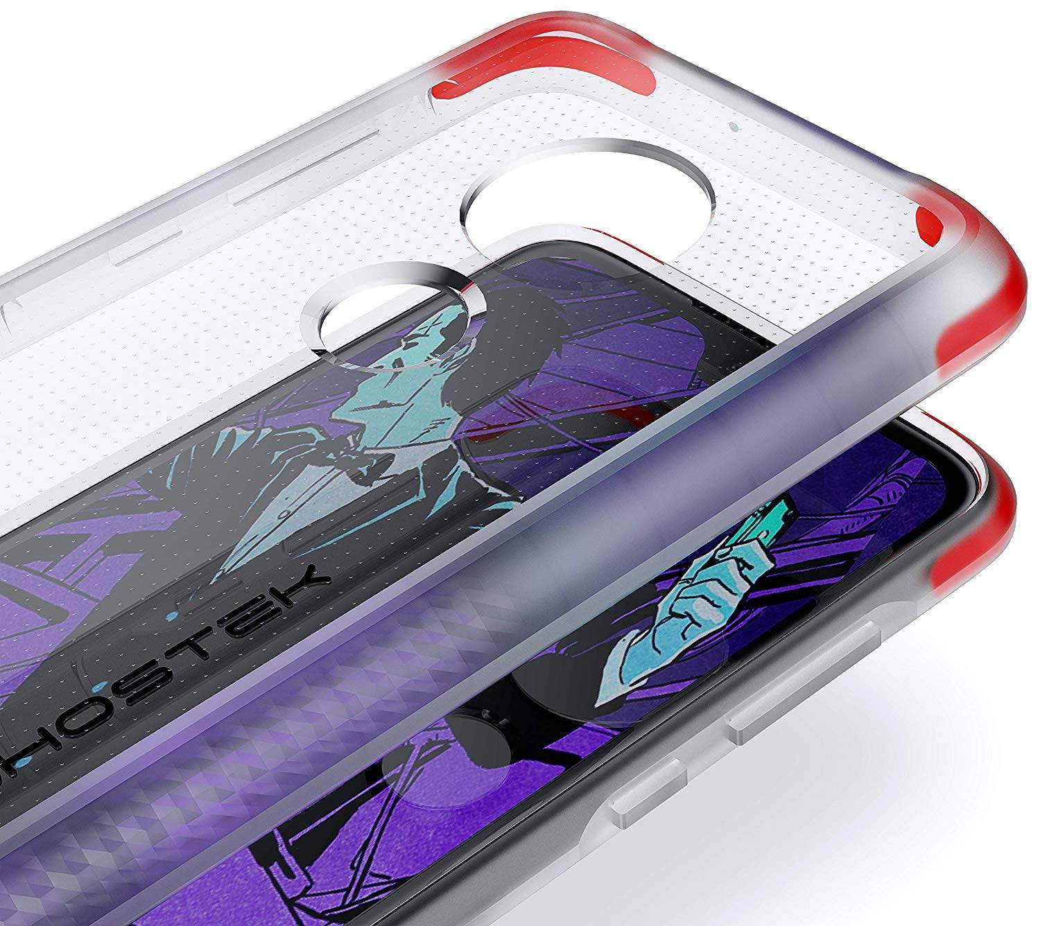 Ghostek Covert Clear Moto G7 Play Case with Super Slim Military Grade Armor Design Shockproof Heavy Duty Protection Scratch Resistant Back and Non-Slip Grip 2019 Moto G7 Play (5.7 Inch) - (Clear)