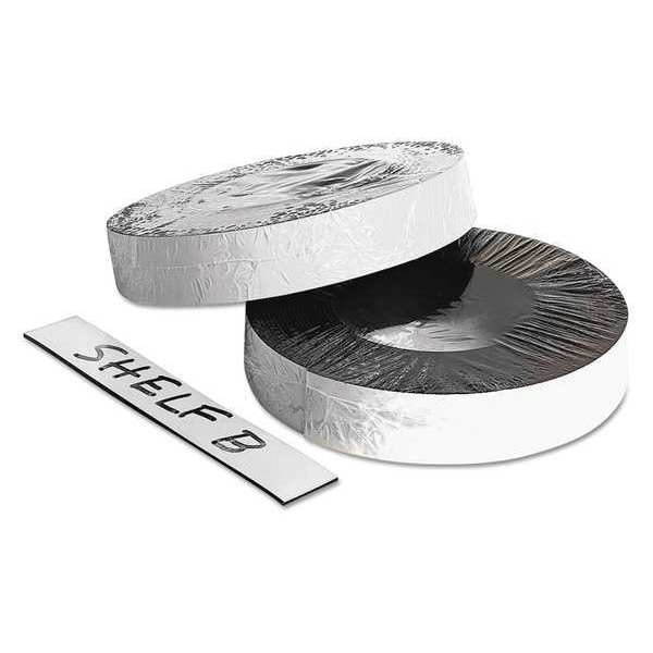 Baumgartens Dry Erase Magnetic Label Tape White 1" x 50 ft. 66151