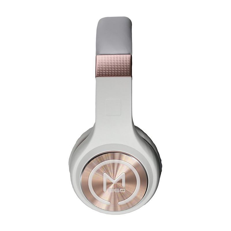 Morpheus 360 HP5500R Wireless Stereo Bluetooth Headphones, White with Rose Gold Accents
