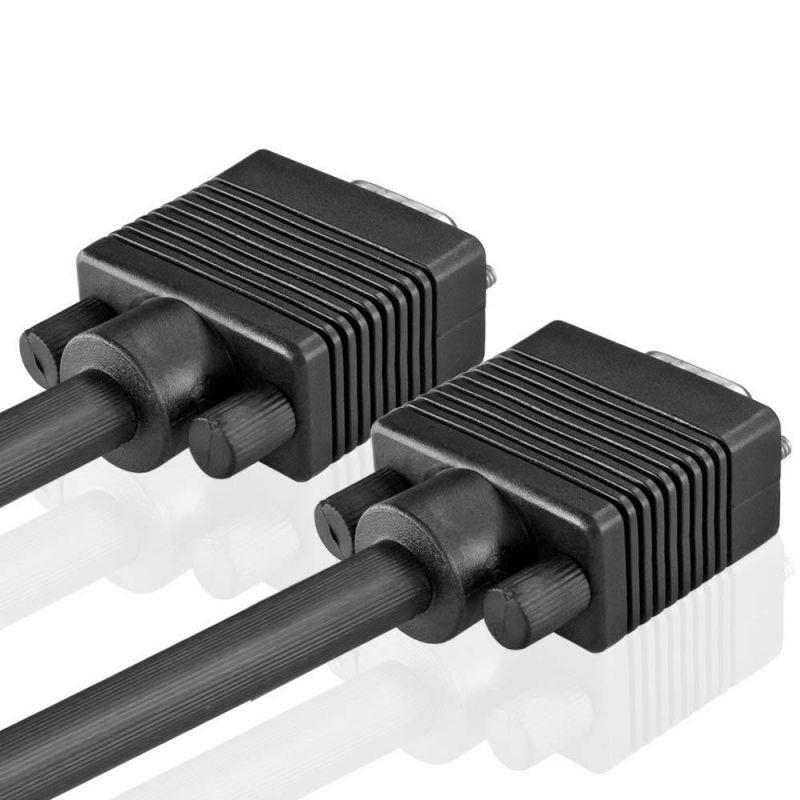 TNP Premium VGA to VGA Cable (75 Feet) HD15 Male to Male M/M VGA SVGA UXGA Extension Wire Cord for LCD LED Monitor TV HDTV Display Projector